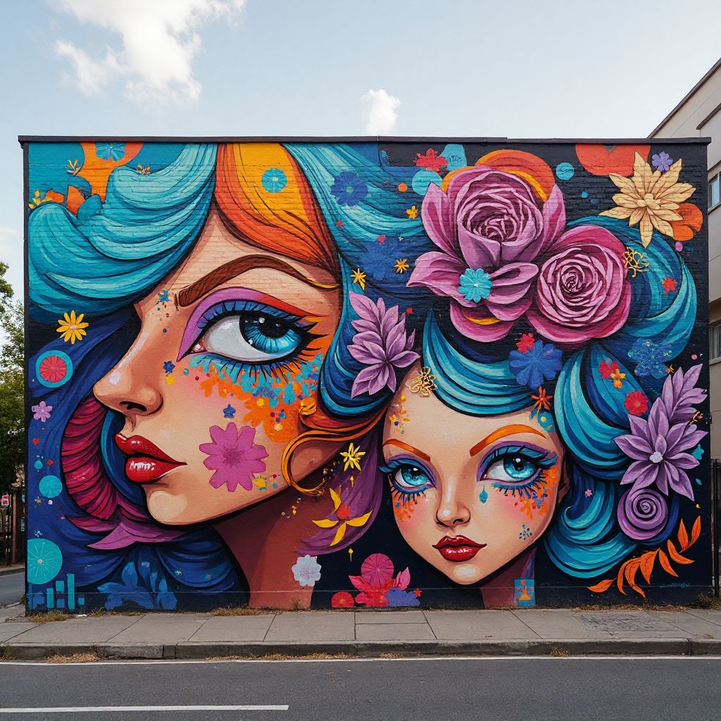 Australian street art mural