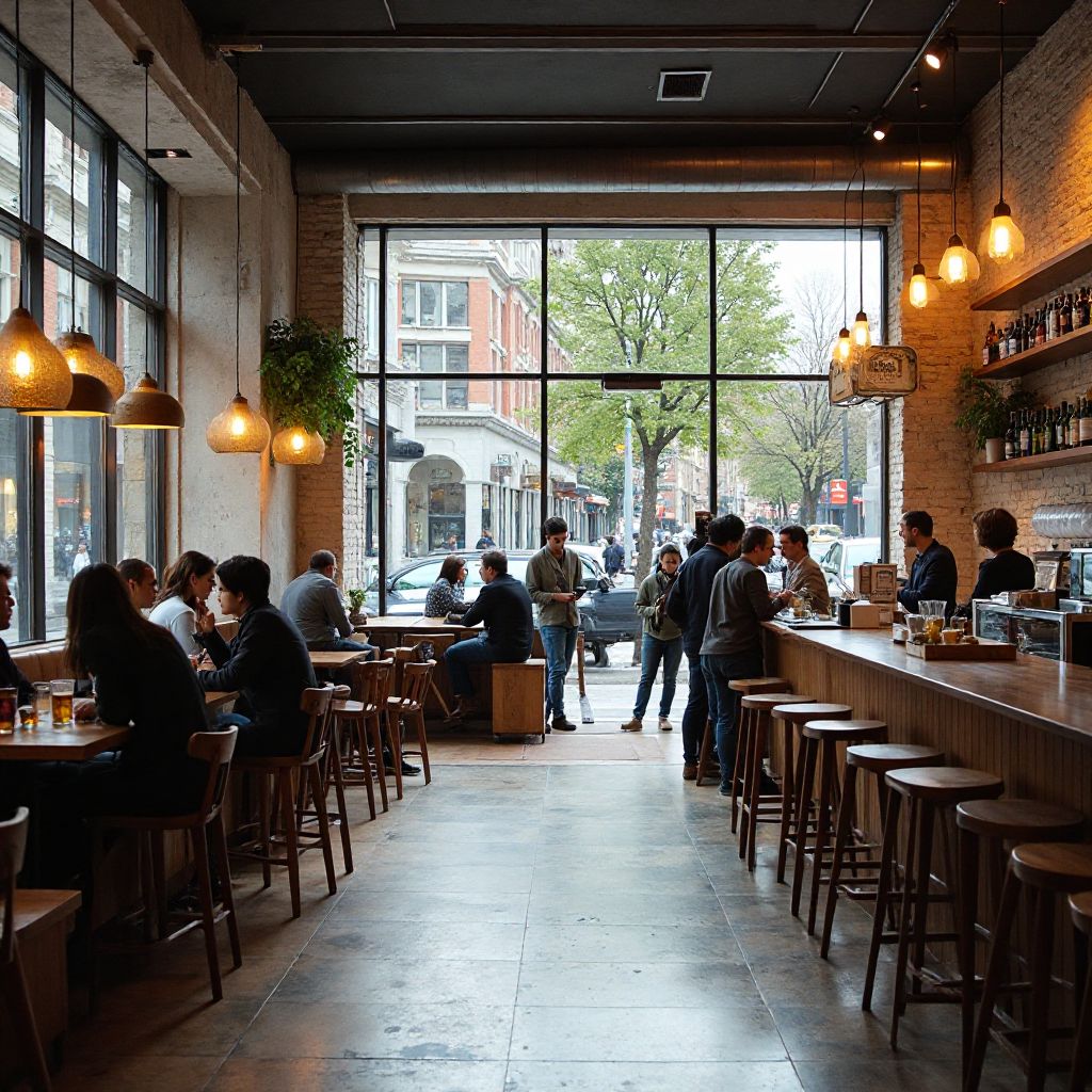 Modern Australian café interior