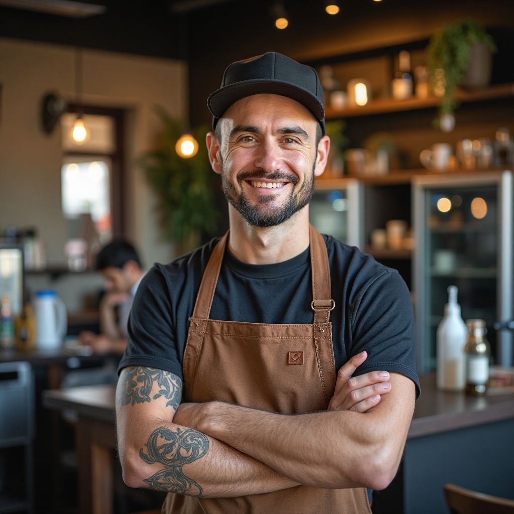 Café owner portrait